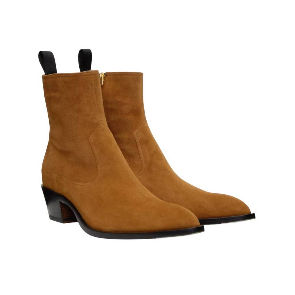 NEW BALLY men's gaiman suede leather boots in deserto - Picture 2 of 4